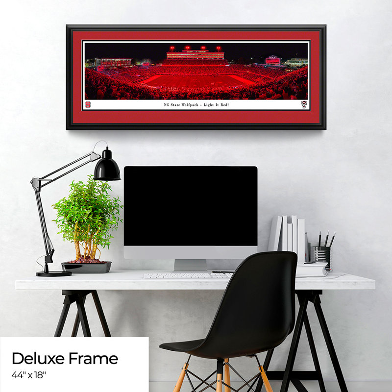 NC State Wolfpack - Light It Red! by James Blakeway - Single Picture Frame Photograph