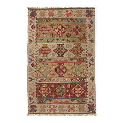 Flatweave Ikat Area Rug