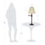 Lampe de table en métal Nassiah