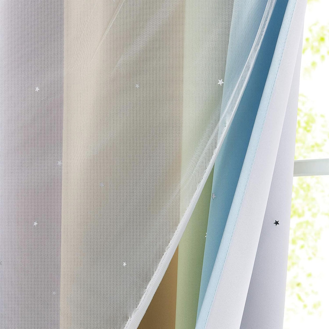 Polyester Blackout Grommet / Eyelet Curtain Pair