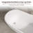 59'' Freestanding Acrylic Bathtub With Chrome Drain