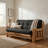 Fireside Lodge Cedar Log Futon with Mattress - Natual - Able to be fully unassembled-1897593358