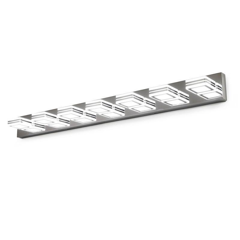 45" Modern 7-Light LED Vanity Light, Chrome