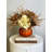 Haywa Fall Centerpiece with Hydrangeas and Thistle in Pumpkin Vase