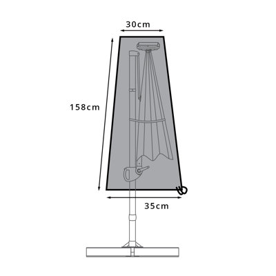 35 cm W Outdoor Patio Umbrella Cover