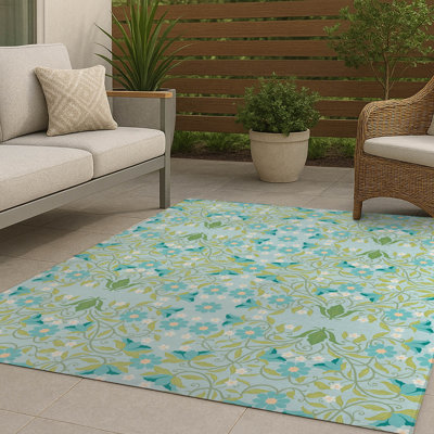 Colette Decorative Non-Slip Outdoor Are Rug