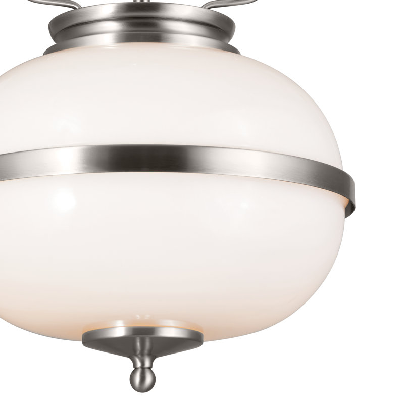 2 - Light Single Pendant, Classic Pewter