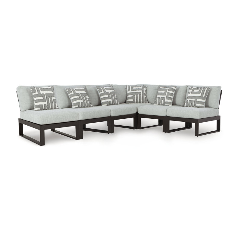 Jennings 6-Piece Outdoor Sectional, 6, Right Hand Facing