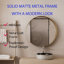 Armoire murale en métal avec miroir et tablettes réglables-500833749