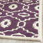 Tapis mauve / ivoire en laine touffeté à la main Carolene-19275148