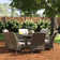 Algird 6 - Person Wicker Patio Dining Set with Round Table , Cushions Included