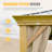 14X20ft Hardtop Gazebo, Permanent Metal Gazebo With Galvanized Steel Double Roof And Aluminum Frame, Curtain And Netting, Large Pavilion Gazebo, Wood Looking-113632961