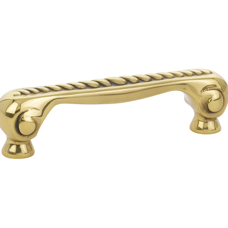 Poignée arche 4 po en corde, French Antique, 3.5"