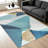 Teal Abstract   area rugs for Living Room, Soft and Comfortable, Suitable for all seasons, easy to maintain, machine washable Indoor floor mat, Under Table Farmhouse suitable for Bedroom, Dining Room, Study,  Balcony, Home Decor Patio-814868776
