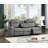 Grey Motion Sofa W/Dropdown Table, With Charger