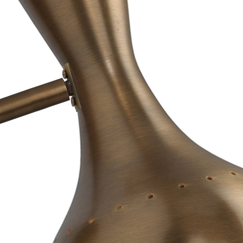 Suki 2 Light Dimmable Swing Arm Sconce, Antique Brass
