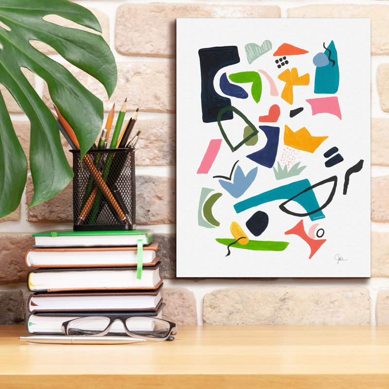 «Atomic Ranch No. 2» par Jan Weiss, art mural sur toile, H 16 po x l 12 po x P 0,75 po