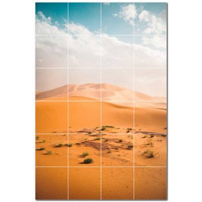 Murale décorative en céramique satinée 6 po x 6 po Desert Photo