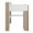 Wood Loft Bed With Storage Shelves, Clothes Rails And Desk-1792161618
