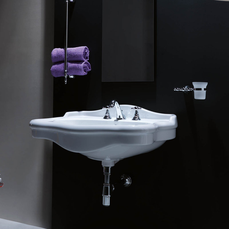 Contea 28.3'' L Bathroom Sink, Three Holes
