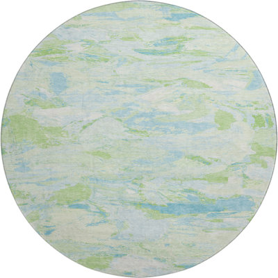 Premium Machine Washable Sykora AMF1344 Abstract Rug