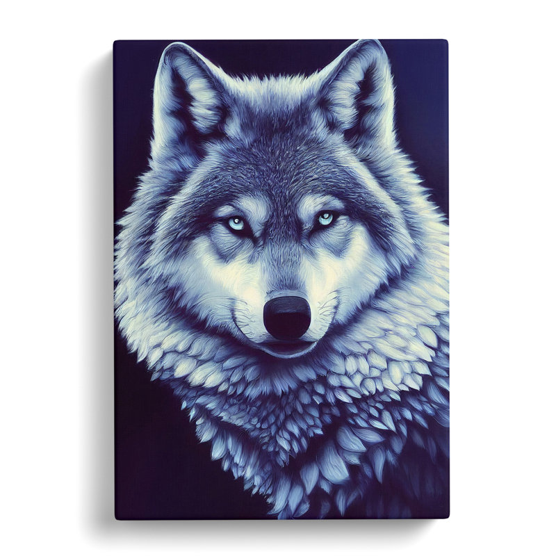 Mesmerising Wolf - Wrapped Canvas, 50cm H x 35cm W x 3cm D
