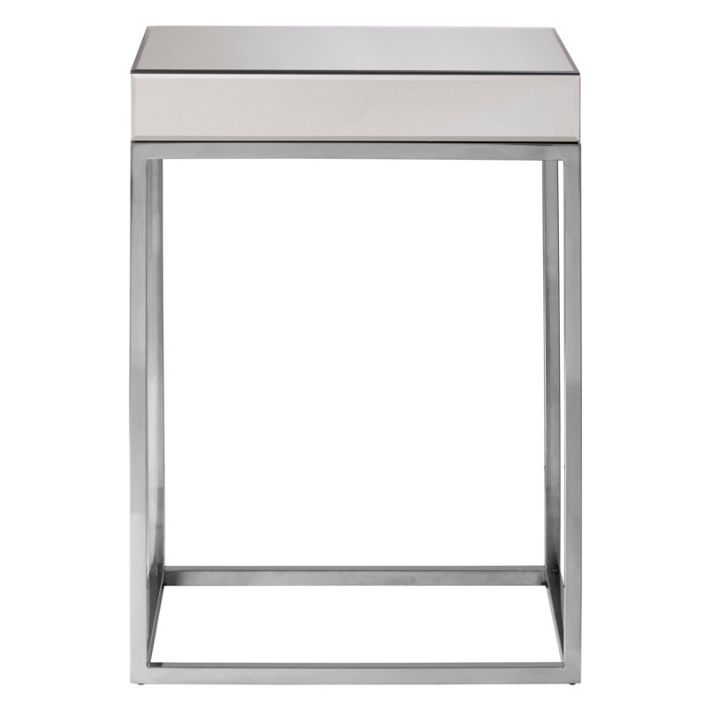 Gianna Glass Top End Table