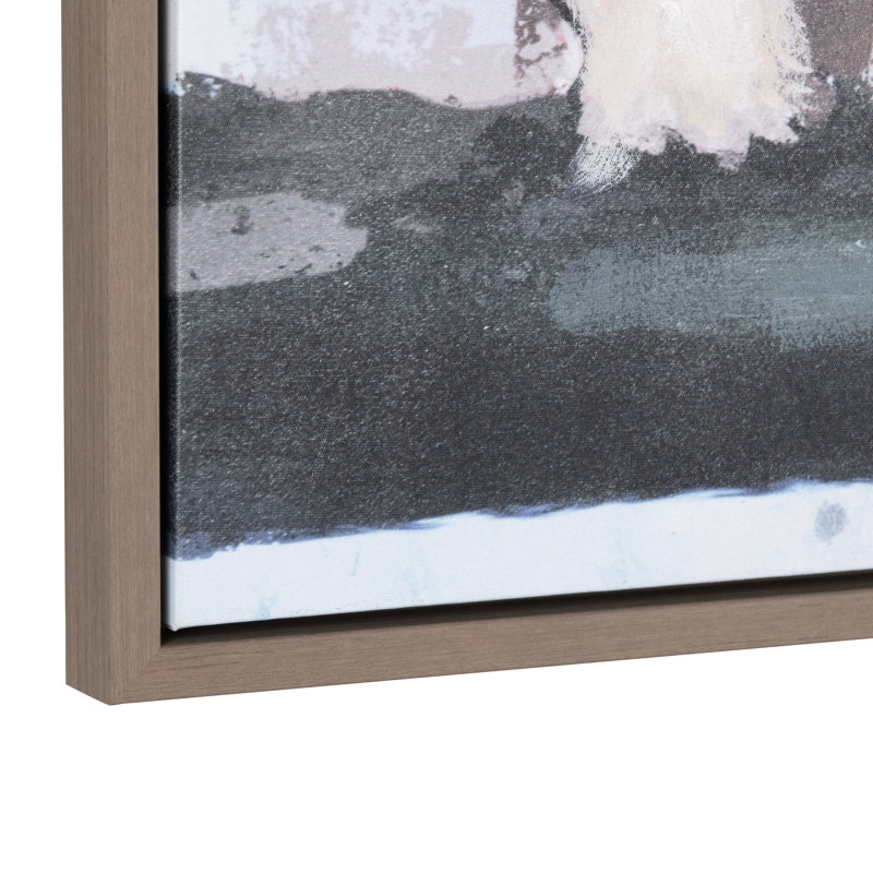 Doodling Dogs Framed Canvas Wall Art
