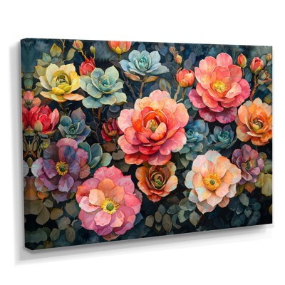 Albury Spring Symphony Garden of Echeveria Elegans Succulent I - art mural succulent pour le salon