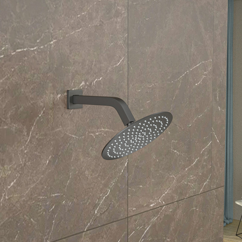 Wall-mounted Shower Arm, Matte Black