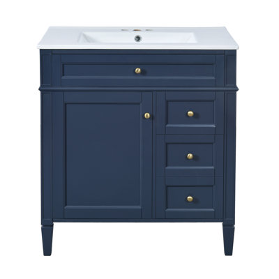 Meuble-lavabo de 30 po avec lavabo supérieur