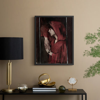 «Vintage Portrait Print», reproduction encadrée CXIX - bois massif
