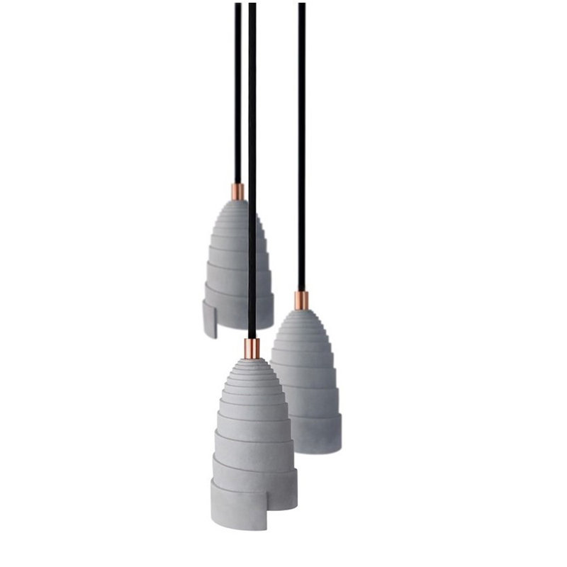 Rolen 3 - Light Cluster Bell Pendant, Black/Copper