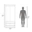 Armoire, rangement pour chambre à coucher, noir