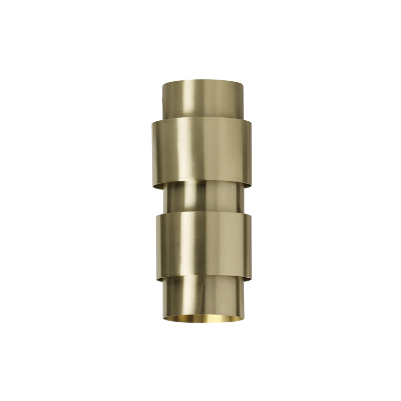 Ring 2 - Light Flush Mounted Sconce, Satin Brass
