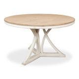Flying Buttress Round Pine Wood Dining Table