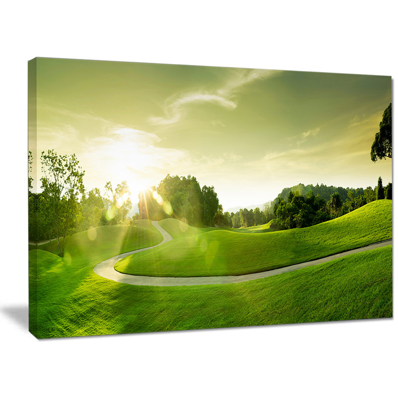 « belle vert valley », photograp sur toile en vert, H 30 po x l 40 po x P 1 po