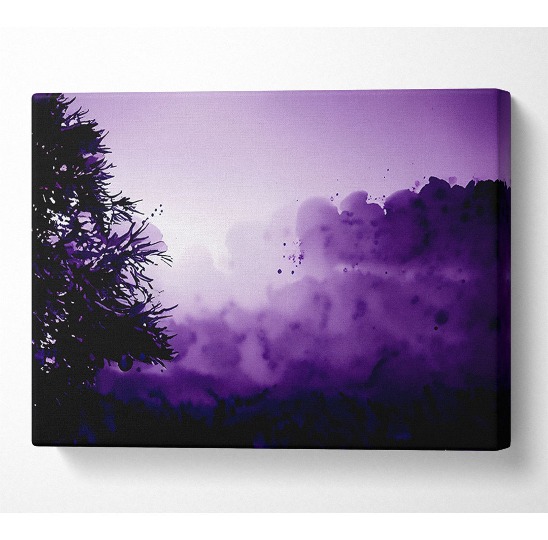 Purple Misty Lake - Leinwanddrucke