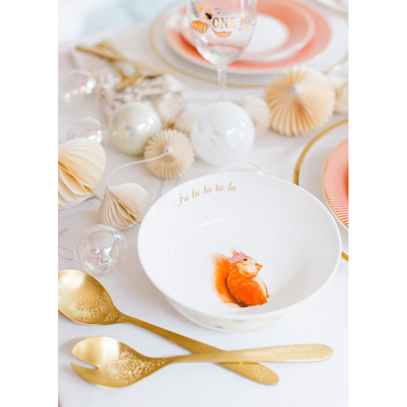 Yvonne Ellen - Christmas Squirrel Serving Bowl
