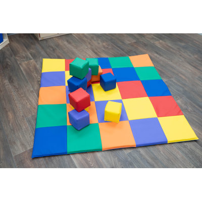 Patchwork Mat and Block Set - Rainbow