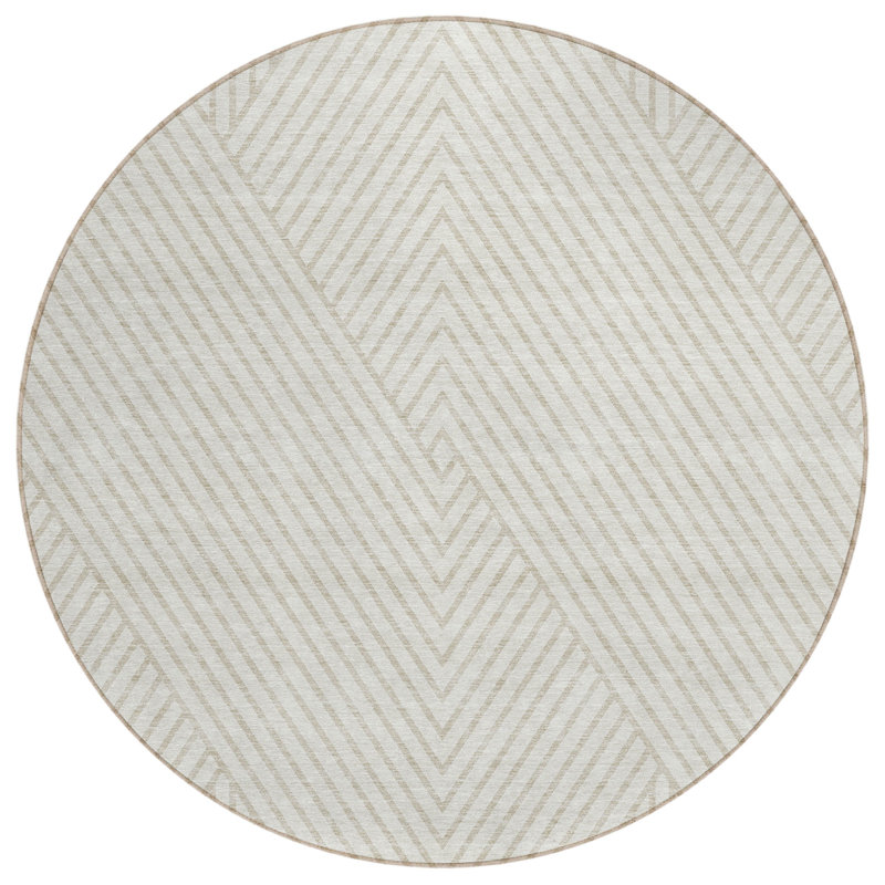 Pentagia Area Rug, Round 8'