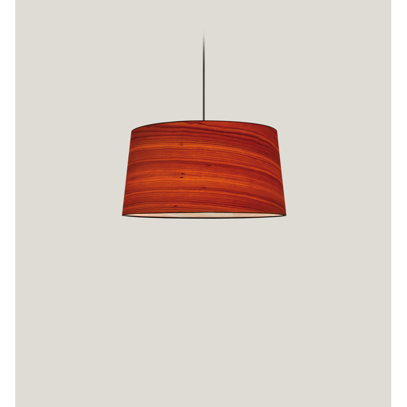Zeta Grande Pendant, 18.5" Dia., Natural Cherry
