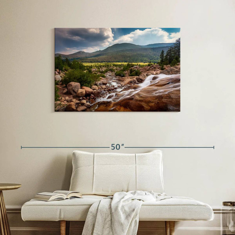 Alvord Rocky Mountains Park Stream, 26" H x 39" W