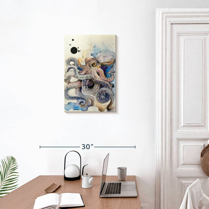 Pieuvre rêveuse, H 24 po x l 16 po