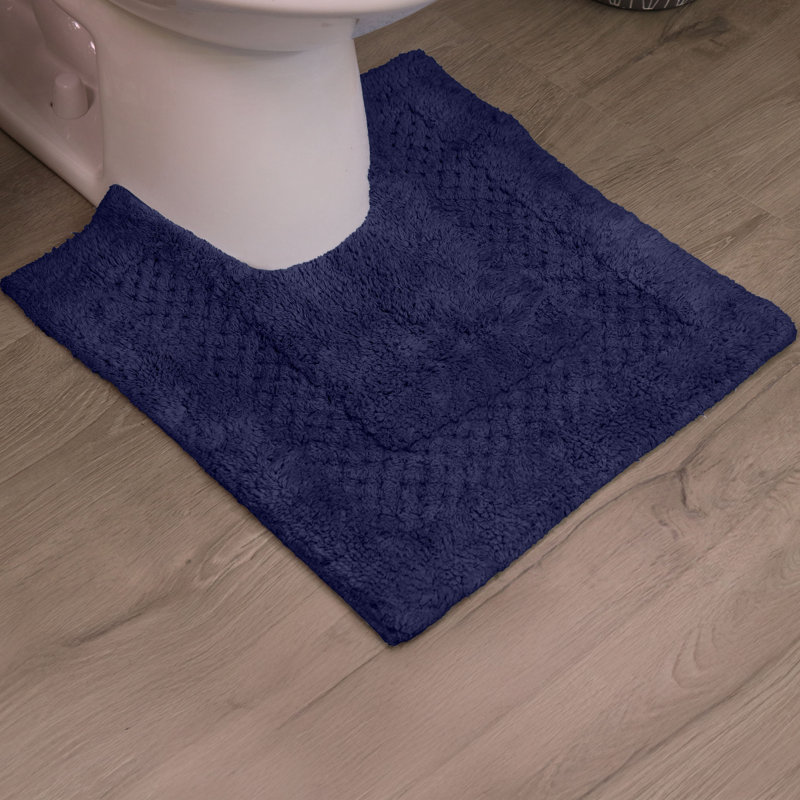 Tapis doux en coton Classy, Marine