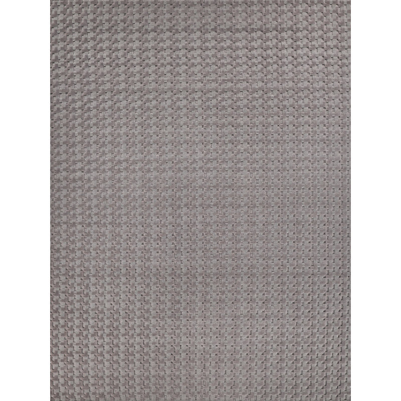 Monroe Wool Geometric Area Rug in Dark Taupe, Rectangle 14' x 18'