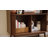 71" Tall Bookshelf With Storage Cabinet, Mid-Century Home Office Freestanding Bookcase With Tambour Sliding Door & Sturdy Solid Wood Legs-2050985904