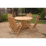 Bahama Outdoor 5 - Piece Teak Dining Set