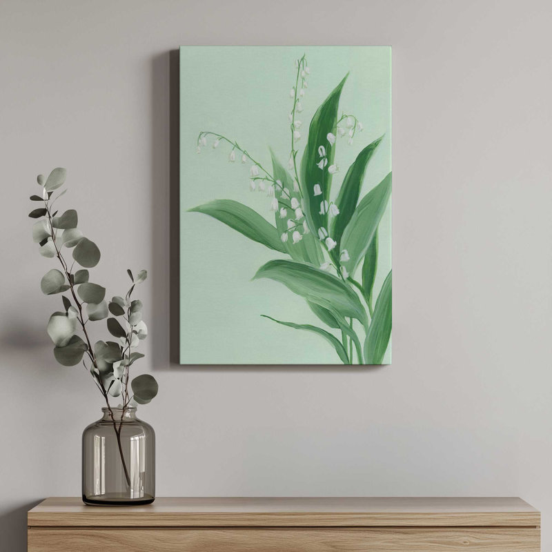 «Lily of the Valley II» par Grace Popp, reproduction d'art sur toile, H 48 po x l 32 po, Toile tendue, Ne s’applique pas
