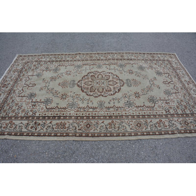 Tapis de chambre à coucher, tapis rétro, tapis turc, tapis brun Anatolian, grand tapis 5,1 x 8,7 pi, tapis de luxe